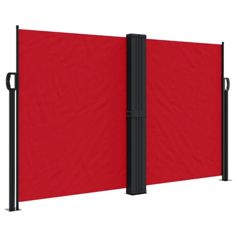 Windscherm uittrekbaar 140x1000 cm rood 2