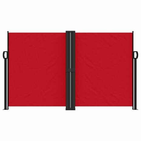 Windscherm uittrekbaar 140x1000 cm rood 3