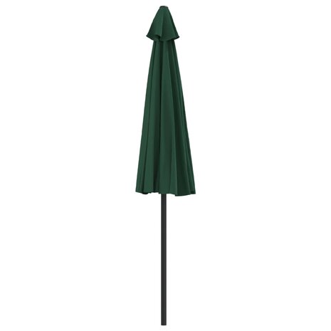 Balkonparasol half met aluminium paal 270x144 cm groen 5