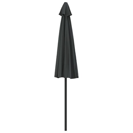 Balkonparasol half met aluminium paal 270x144 cm antraciet 5