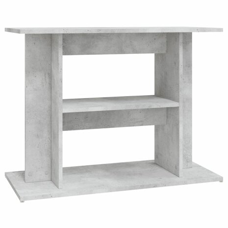 Aquariumstandaard 80x35x60 cm bewerkt hout betongrijs 2