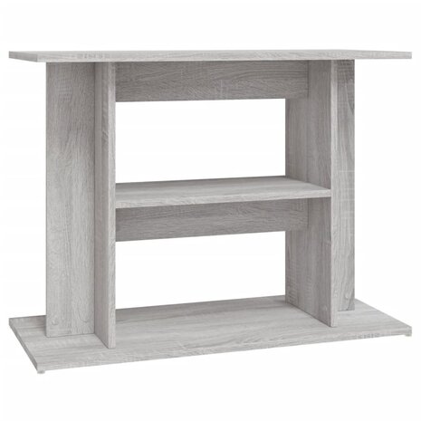 Aquariumstandaard 80x35x60 cm bewerkt hout grijs sonoma 2