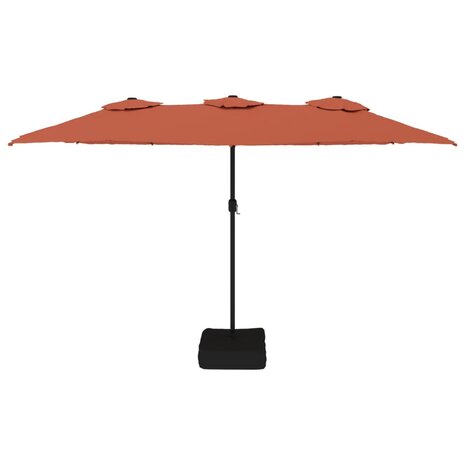 Parasol dubbel 449x245 cm terracottakleurig 3