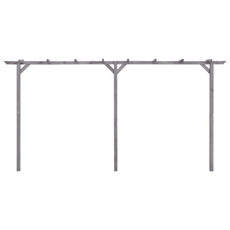 Pergola 400x40x205 cm geïmpregneerd grenenhout grijs 2