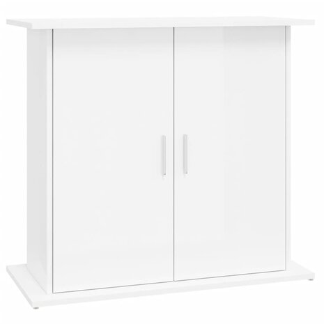 Aquariumstandaard 81x36x73 cm bewerkt hout hoogglans wit 2