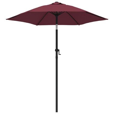 Parasol 200x224 cm aluminium bordeauxrood 2