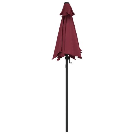 Parasol 200x224 cm aluminium bordeauxrood 4