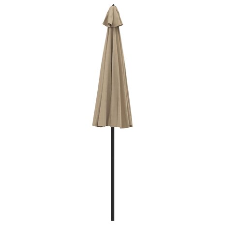 Parasol met aluminium paal 270 cm taupe 4