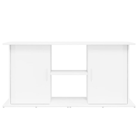 Aquariumstandaard 121x41x58 cm bewerkt hout hoogglans wit 5