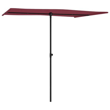 Parasol met aluminium paal 2x1,5 m bordeauxrood 3