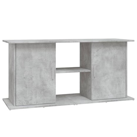 Aquariumstandaard 121x41x58 cm bewerkt hout betongrijs 2