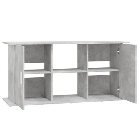 Aquariumstandaard 121x41x58 cm bewerkt hout betongrijs 6