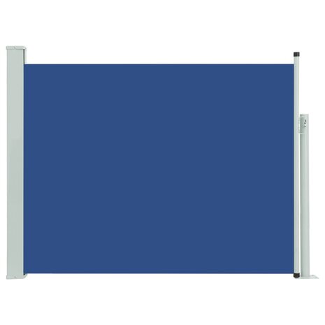 Tuinscherm uittrekbaar 140x500 cm blauw 2