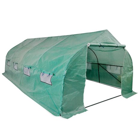 Tuinkas walk-in draagbare polytunnel met stalen frame 18 m² 1