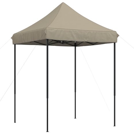 Partytent inklapbaar pop-up 200x200x306 cm taupe 2