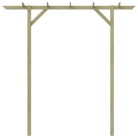 Pergola 205x40x203 cm hout 2