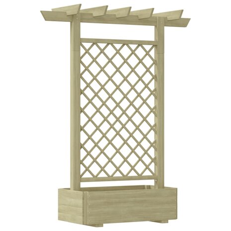 Pergola plantenbak 162x56x204 cm hout 1