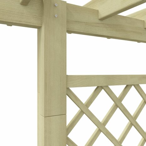 Pergola plantenbak 162x56x204 cm hout 4