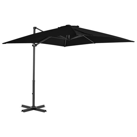 Zweefparasol met aluminium paal 250x250 cm zwart 1