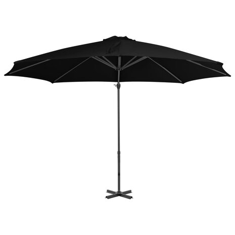 Zweefparasol met aluminium paal 300 cm zwart 2