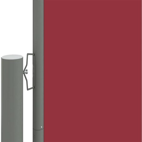 Windscherm uittrekbaar 220x1000 cm rood 3