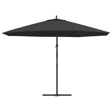 Zweefparasol met aluminium paal 350 cm zwart 5