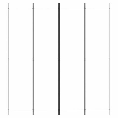 Kamerscherm met 4 panelen 200x220 cm stof wit 3