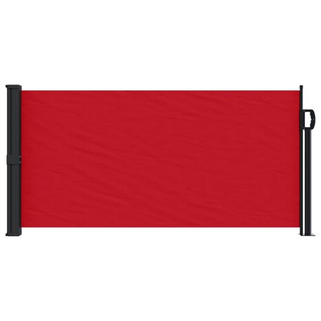 Windscherm uittrekbaar 100x500 cm rood 3