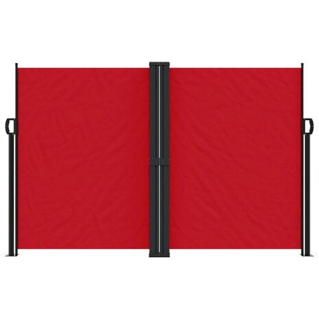 Windscherm uittrekbaar 160x600 cm rood 3