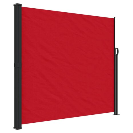 Windscherm uittrekbaar 180x500 cm rood 2