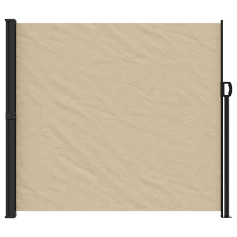 Windscherm uittrekbaar 180x300 cm beige 3