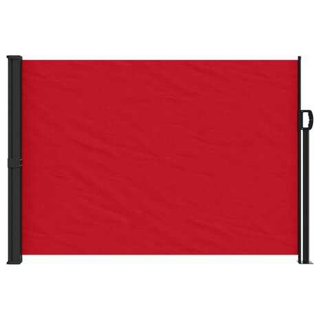 Windscherm uittrekbaar 140x500 cm rood 3