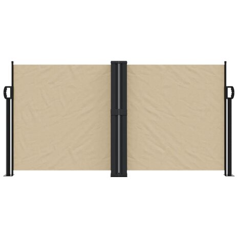 Windscherm uittrekbaar 120x1200 cm beige 3