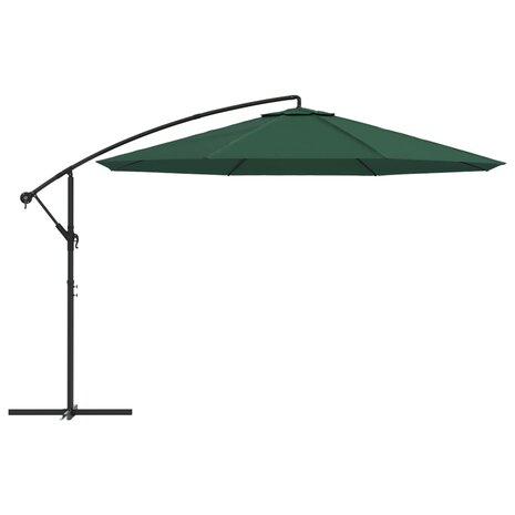 Zweefparasol 3,5 m groen 3