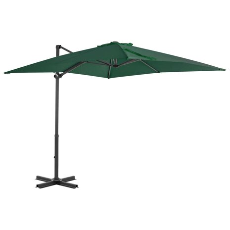 Zweefparasol met aluminium paal 250x250 cm groen 1