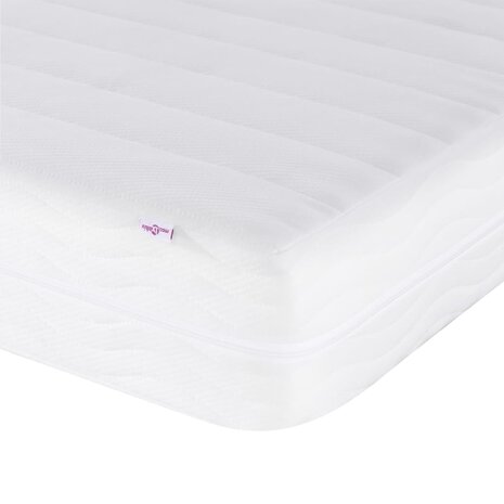 Bed met matras fluweel roze 90x190 cm 7