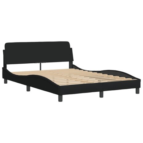 Bed met matras stof zwart 120x200 cm 4