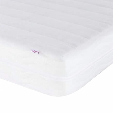 Bed met matras fluweel roze 100x200 cm 7