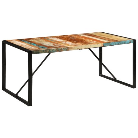 Eettafel 175x90x76 cm massief gerecycled hout 10