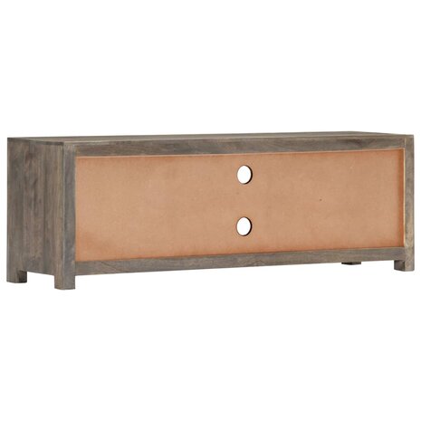 Tv-meubel 120x30x40 cm massief mangohout grijs 4