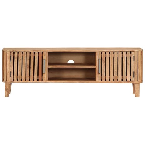 Tv-meubel 130x30x45 cm massief acaciahout 2