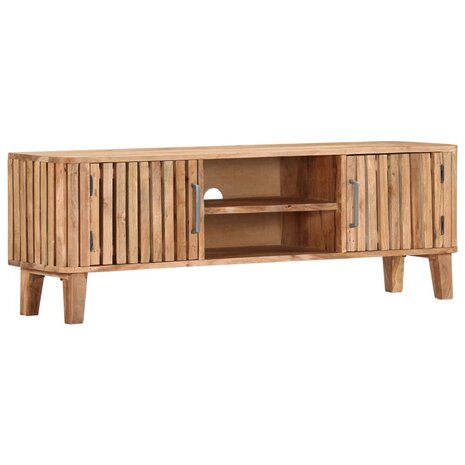 Tv-meubel 130x30x45 cm massief acaciahout 12