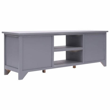 Tv-meubel 115x30x40 cm paulowniahout grijs 4