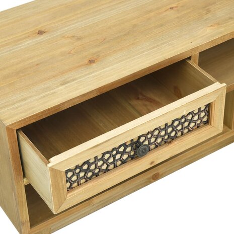 Tv-meubel 120x30x42 cm bewerkt hout bruin 8