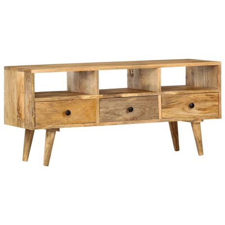 Tv-meubel 110x36x50 cm massief mangohout 1