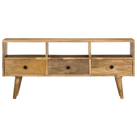 Tv-meubel 110x36x50 cm massief mangohout 2