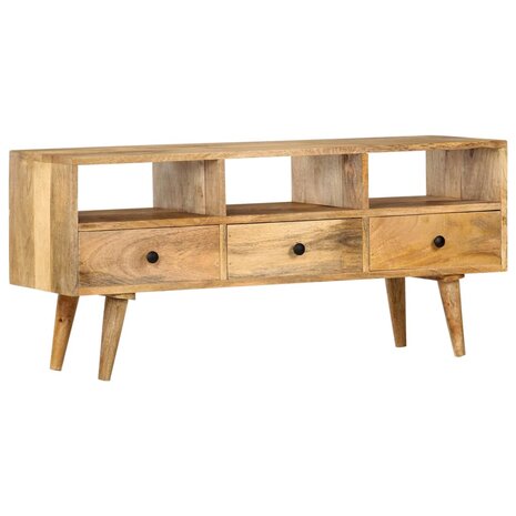 Tv-meubel 110x36x50 cm massief mangohout 9