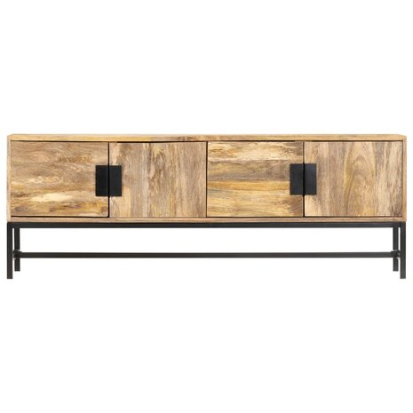 Tv-meubel 140x30x50 cm massief mangohout 2