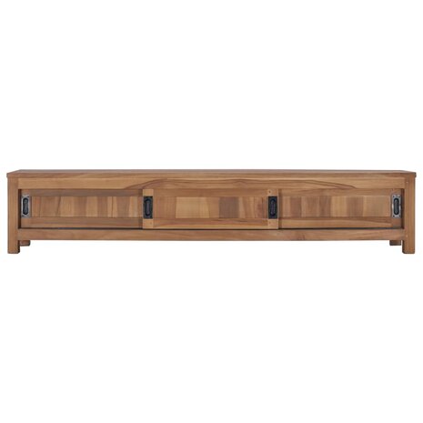 Tv-meubel 150x30x30 cm massief teakhout 2