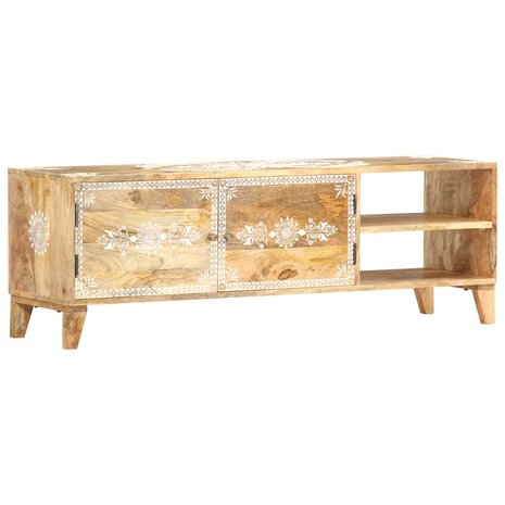 Tv-meubel 120x30x40 cm massief mangohout 7